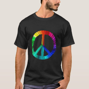 Camiseta Signo de paz colorida