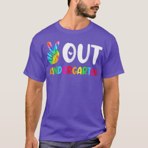 Camiseta Signo de paz colorido de tinte de zapatos da la ma