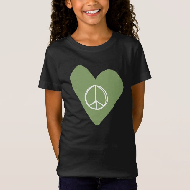Camiseta Signo de paz corazón (Anverso)