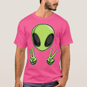 Camiseta Signo de paz de Alien Ufo