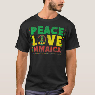 Camiseta Signo de paz de amor Jamaica seña de paz reggae vi