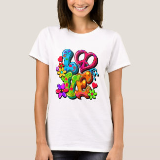 Camiseta Signo de paz de apoyo a hippy antiguerra
