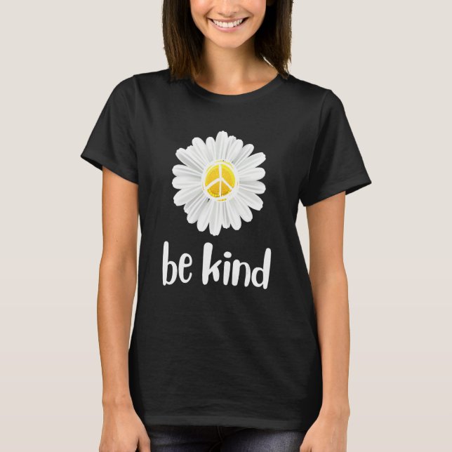 Camiseta Signo de paz de Be Kind Daisy, profesora Amabilida (Anverso)