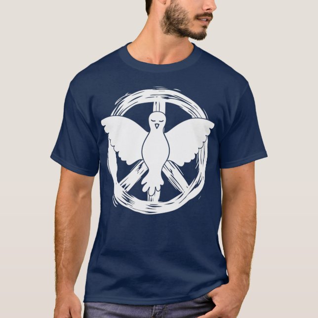 Camiseta Signo de paz de Dove (Anverso)