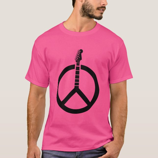 Camiseta Signo de paz de guitarra (Anverso)