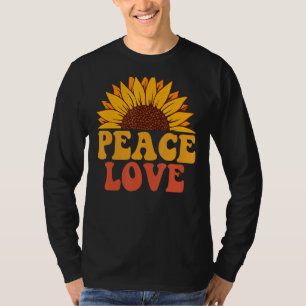 Camiseta Signo de paz de hombres amor 60's 70s Tye Dye Hall