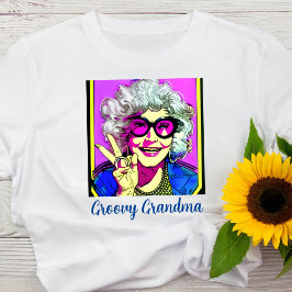 Camiseta Signo de paz de la abuela groovic Hippie retro vin