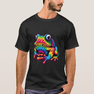 Camiseta Signo de paz de la rana de tinte hippie