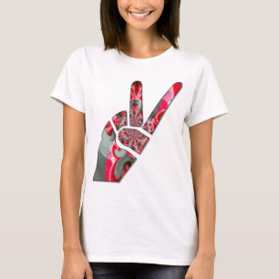 Camiseta Signo de paz de mano