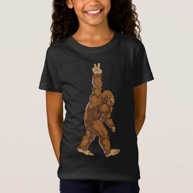 Camiseta Signo de paz de pie grande (Anverso)