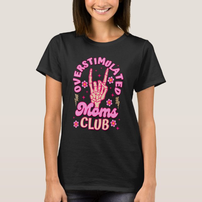 Camiseta Signo de paz de Skeleton Mothe club de las madres  (Anverso)