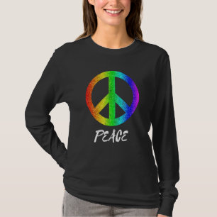 Camiseta Signo de paz del orgullo arcoiris de la libertad 6