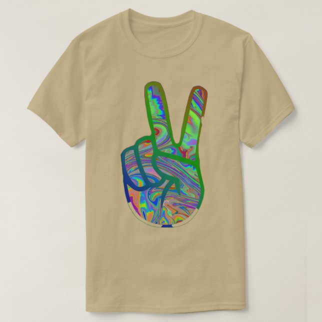 Camiseta Signo de paz Diseños de arte gráfico 7 (Diseño del anverso)
