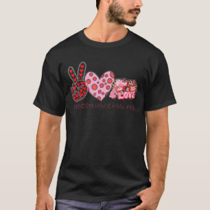 Camiseta Signo de paz el día de San Valentín amor hippie de