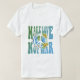 Camiseta Signo de paz floral harto hippie retro de amor no  (Diseño del anverso)