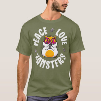 Camiseta Signo de paz Hamster Niños Camisas Niños Chica Paz
