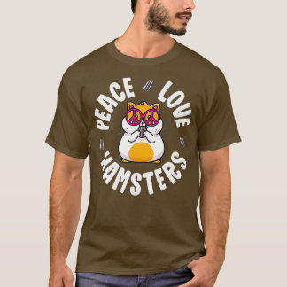 Camiseta Signo de paz Hamster Niños Camisas Niños Chica Paz