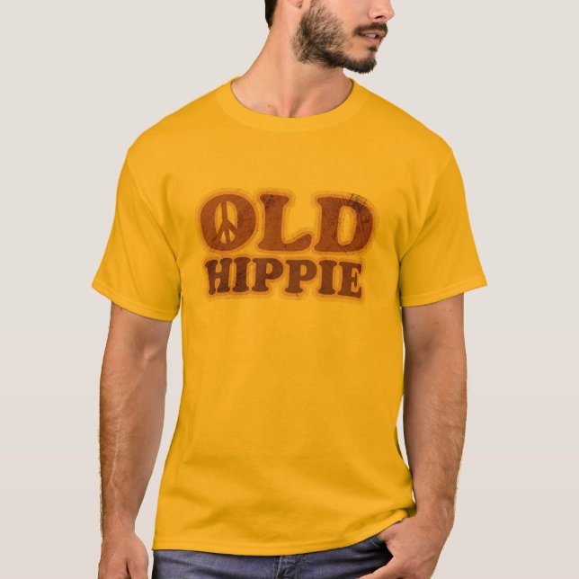 Camiseta Signo de paz hippie antiguo (Anverso)
