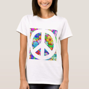 Camiseta Signo de paz hippy