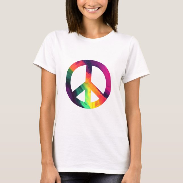 Camiseta Signo de paz hippy (Anverso)