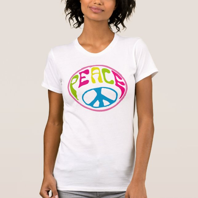 Camiseta Signo de paz hippy (Anverso)
