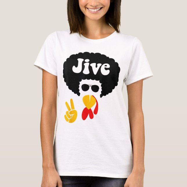 Camiseta Signo de paz jive Turquía enfrenta divertida fiest (Anverso)