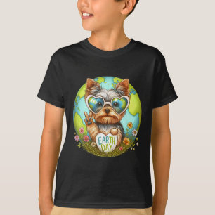Camiseta Signo de paz mano Yorkshire Terrier Kids Mens Womm