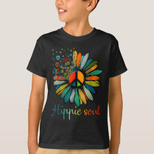 Camiseta Signo de paz margarita Hippie Soul amantes de los