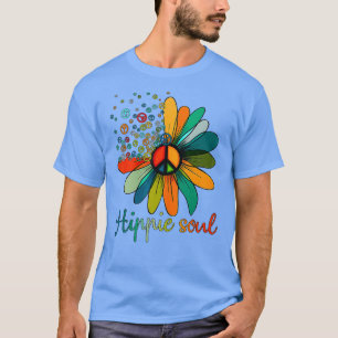 Camiseta Signo de paz margarita Hippie Soul Tshirt Flores