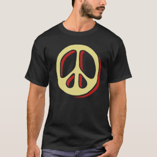Camiseta Signo de paz Minimalista Sencillo Sesenta años 60 