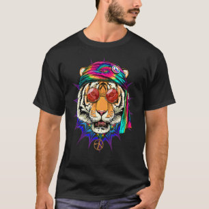 Camiseta Signo de paz para animales del tinte de tigre hipp