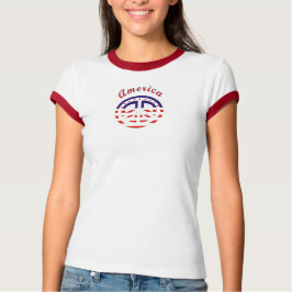 Camiseta Signo de paz patriótico