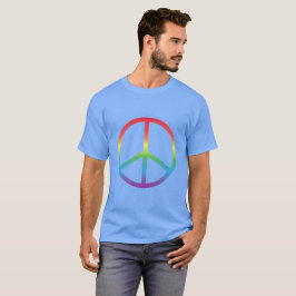 Camiseta Signo de paz psicodélico