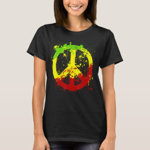 Camiseta Signo de paz Reggae Ragga Rasta Freedome