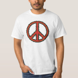 Camiseta Signo de paz rojo Zig Zag