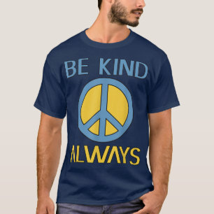 Camiseta Signo de paz sé amable motivación hippie amabilida