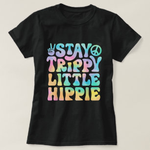 Camiseta Signo de paz "Stay Trippy" pequeño símbolo de paz 