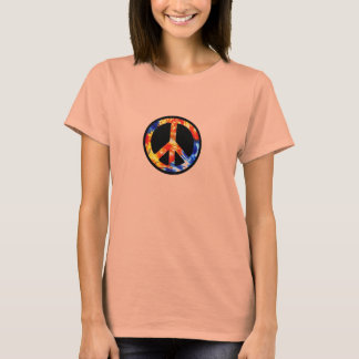 Camiseta Signo de paz tie-dye