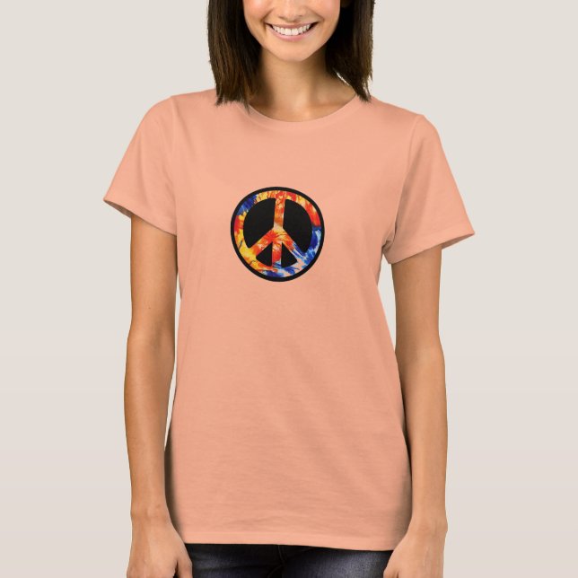Camiseta Signo de paz tie-dye (Anverso)