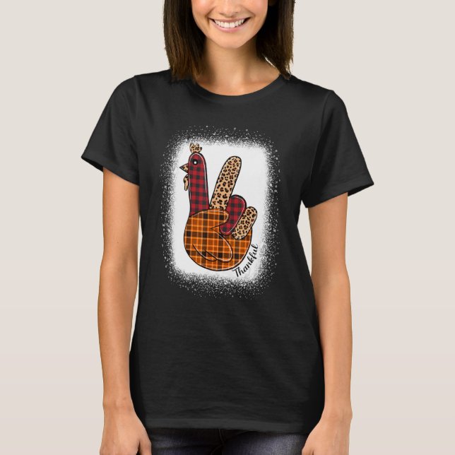 Camiseta Signo de paz Turquía gracias Rótulo de mano de Tur (Anverso)