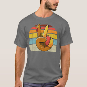 Camiseta Signo de paz Turquía mano Acción de Gracias estilo