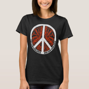 Camiseta Signo de paz: usar suficiente Naranja como para ac