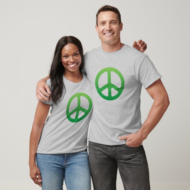 Camiseta Signo de paz verde oscuro (Unisexo)
