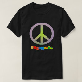 Camiseta Signo de paz y texto georgiano მ შ ვ ი დ ო ბ