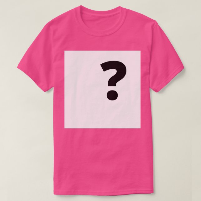 Camiseta Signo de preguntas (Diseño del anverso)