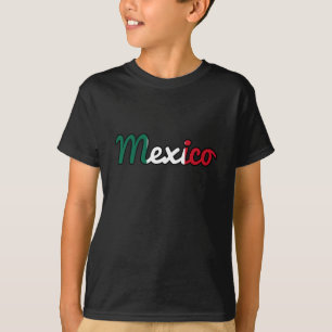 Camiseta Signo de texto de la bandera de México