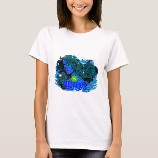 Camiseta Signo estrella del horóscopo acuario