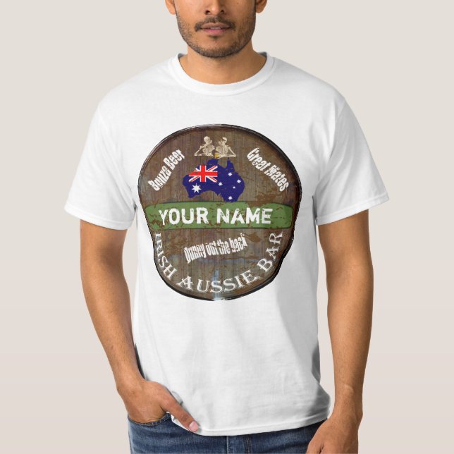 Camiseta Signo irlandés de pub australiano (Anverso)