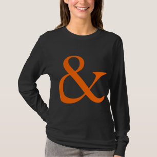 Camiseta Signo "&" - naranja