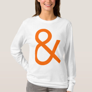 Camiseta Signo "&" - naranja en luz